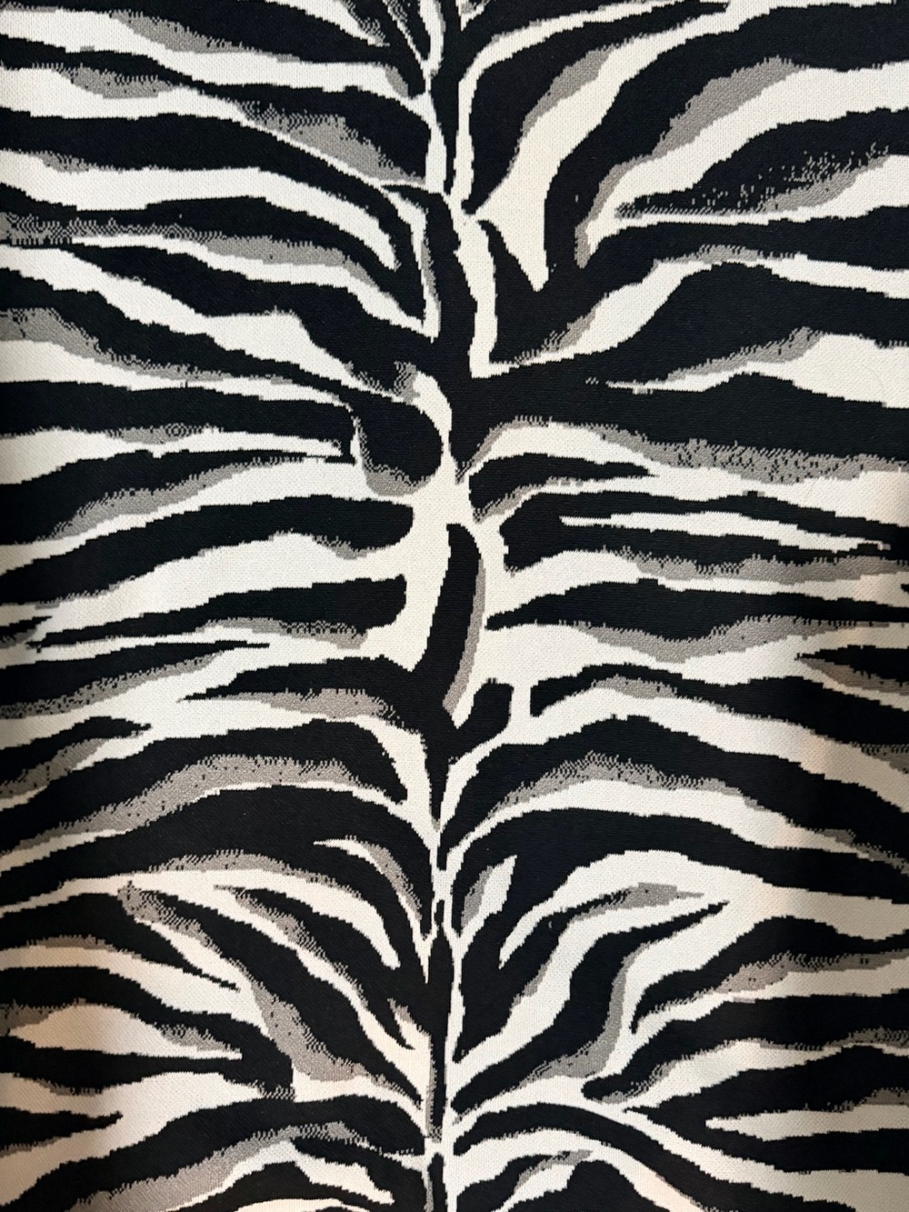NWT- Express Black and White Zebra Print Midi Dress (Size XL) - Picture 6 of 6